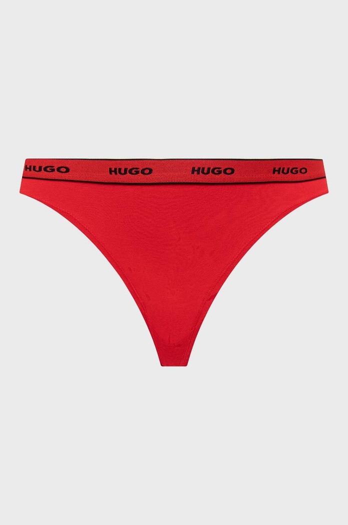 Odzież HUGO Stringi 3-pack 50480150 czerwony