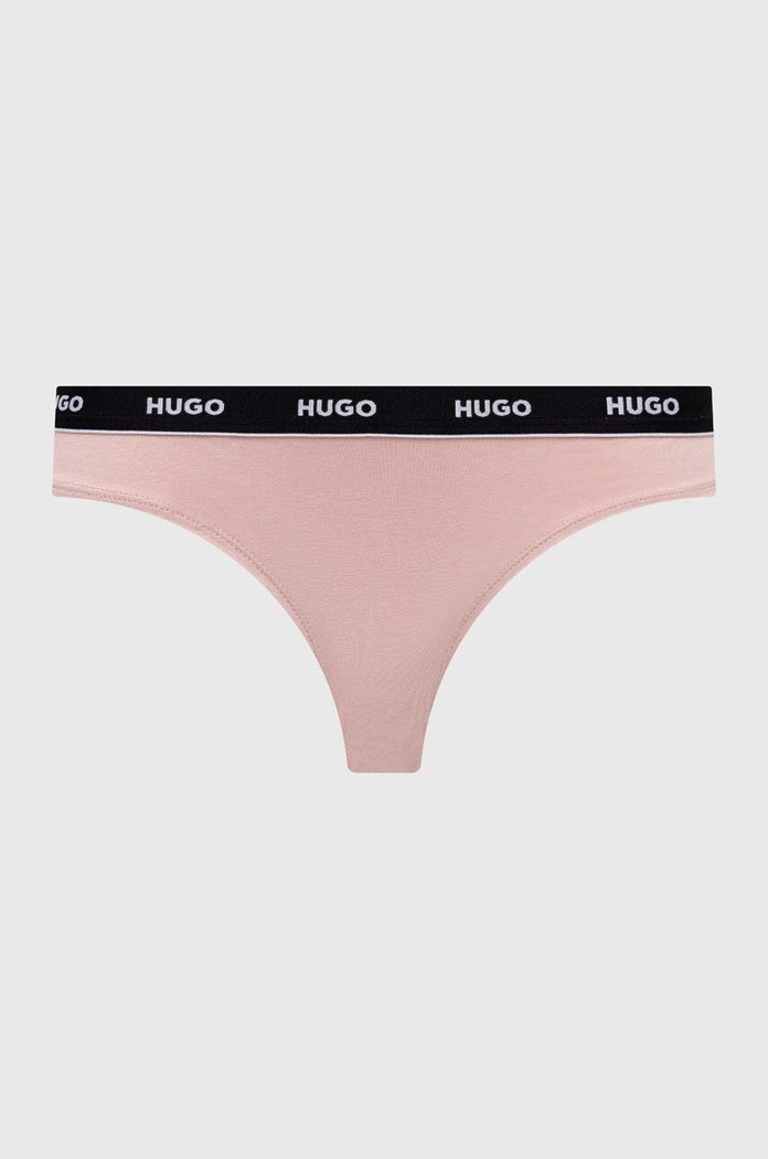 Στρινγκ HUGO 3-pack μαύρο 50480150