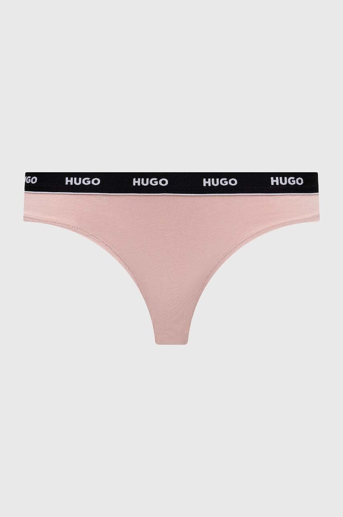 Στρινγκ HUGO 3-pack μαύρο 50480150