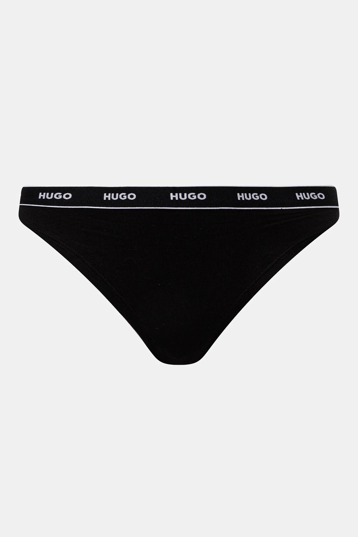 Tangá HUGO 3-pak čierna 50480150