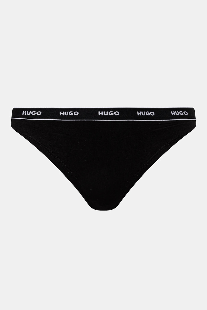 Tangá HUGO 3-pak čierna 50480150