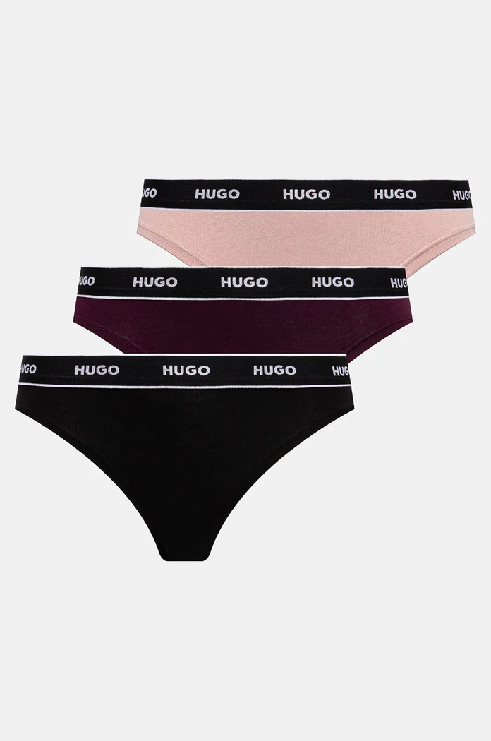 HUGO figi 3-pack nadruk czarny 50480157