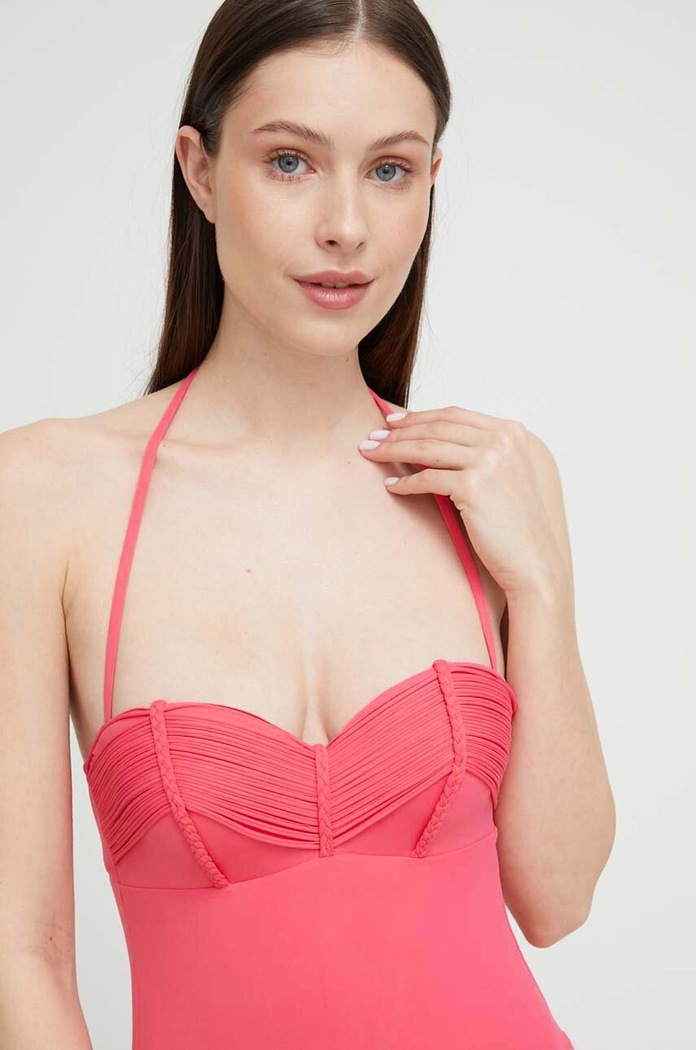 Plavky Guess růžová E2GJ64.MC043