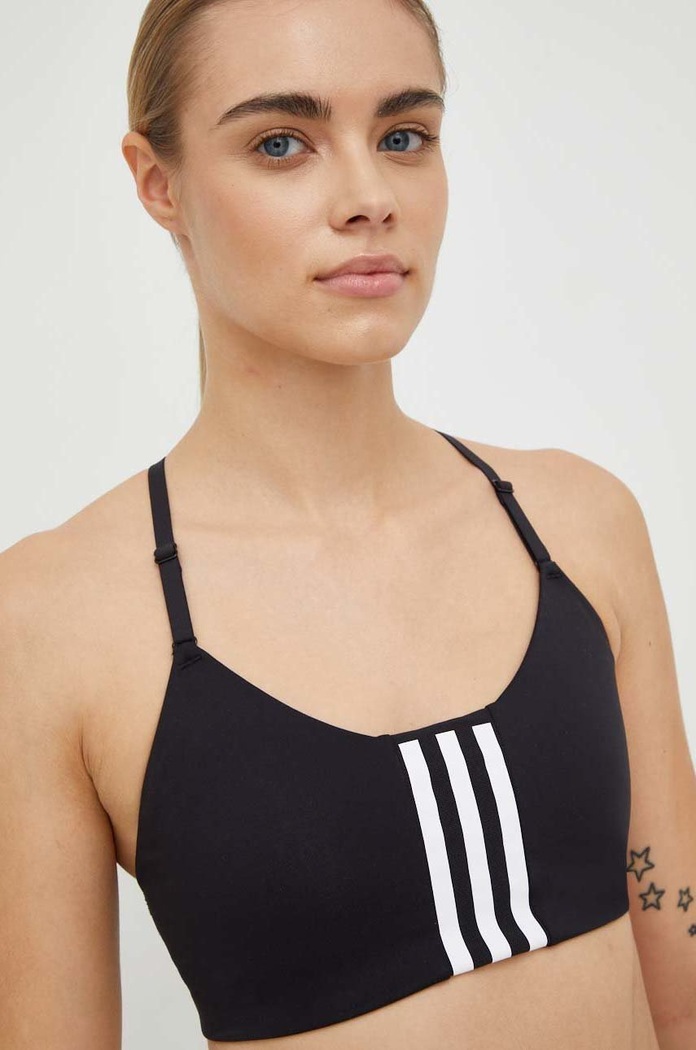 Športová podprsenka adidas Performance Aeroimpact bez kostíc čierna HE9065