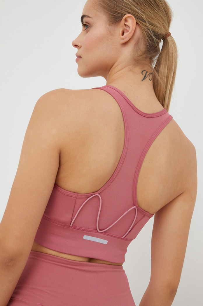 Sportski grudnjak adidas Performance bez uzorka roza IC8004