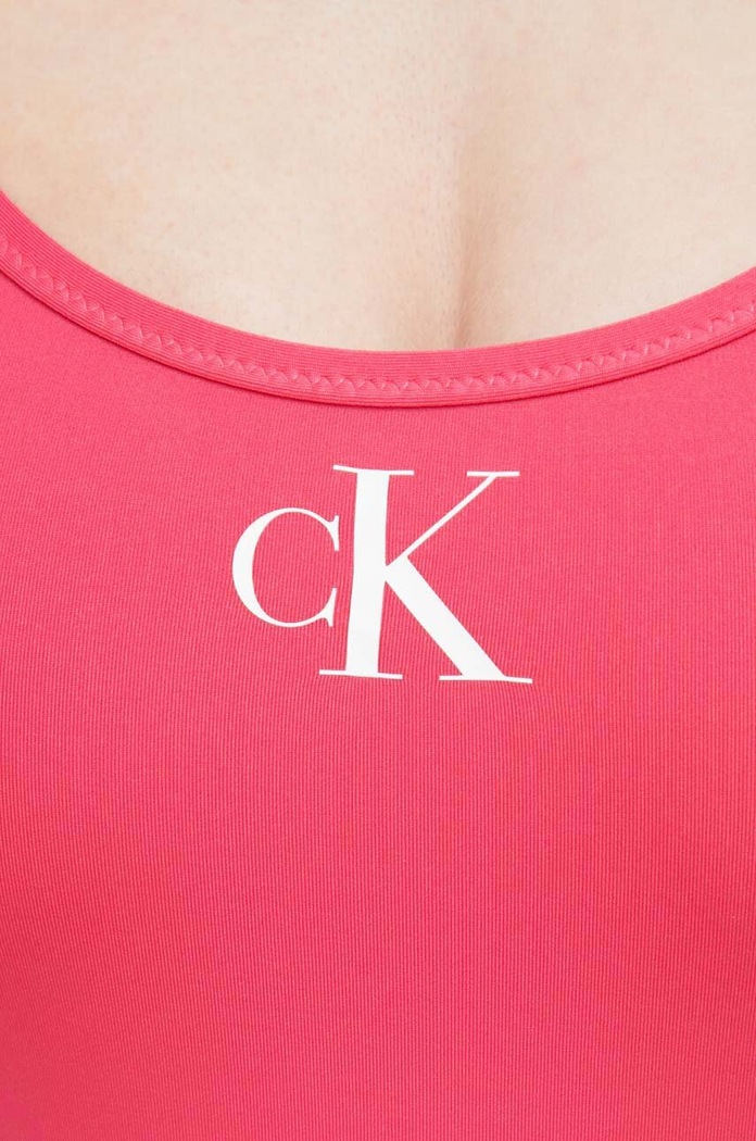 Calvin Klein jednoczęściowy strój kąpielowy różowy KW0KW01997.PPYX