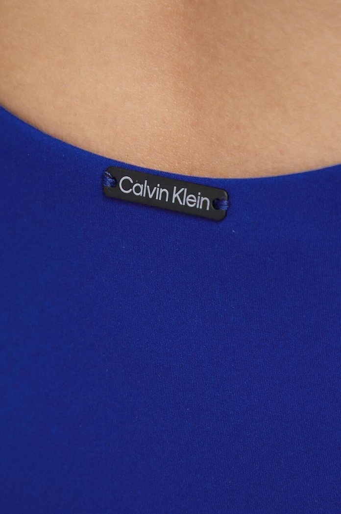 Calvin Klein jednoczęściowy strój kąpielowy KW0KW02051.PPYX granatowy