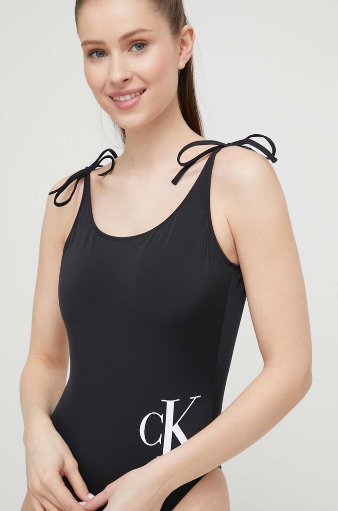 Jednodílné plavky Calvin Klein černá KW0KW02087.PPYX