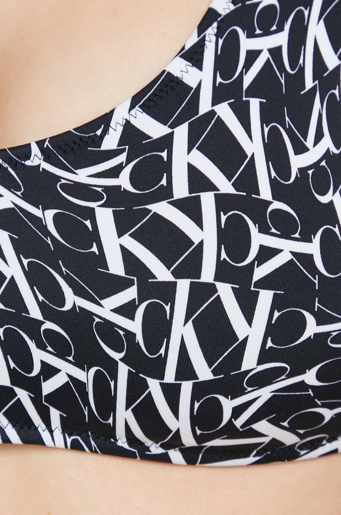 Calvin Klein biustonosz kąpielowy czarny KW0KW02080.PPYX