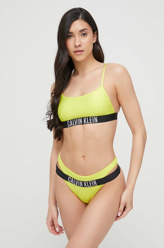 Calvin Klein biustonosz kąpielowy KW0KW01969.PPYX zielony SS23