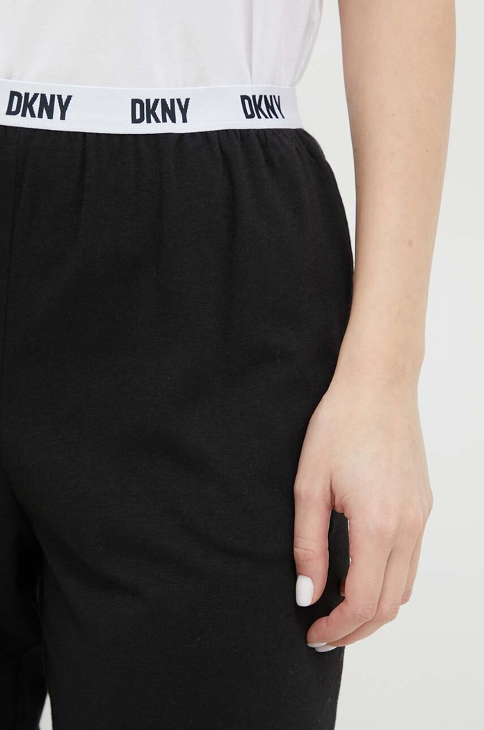 Dugi doljnji dio pidžame Dkny crna YI2822635