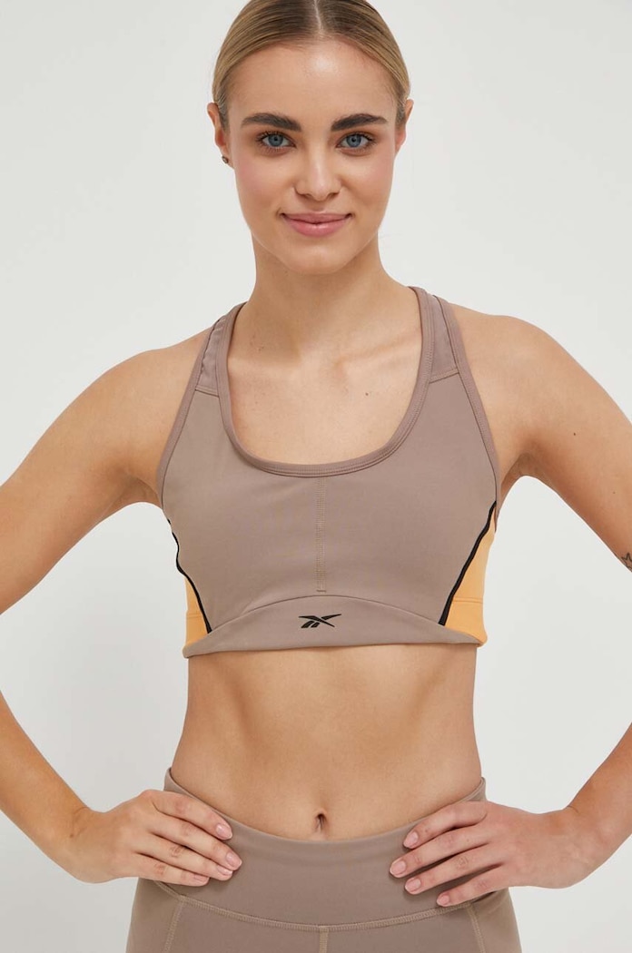 Sportski grudnjak Reebok Lux HS7790 smeđa SS23