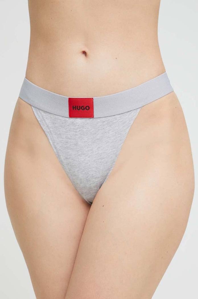 Стринги HUGO STRING RED LABEL трикотаж сірий 50492326