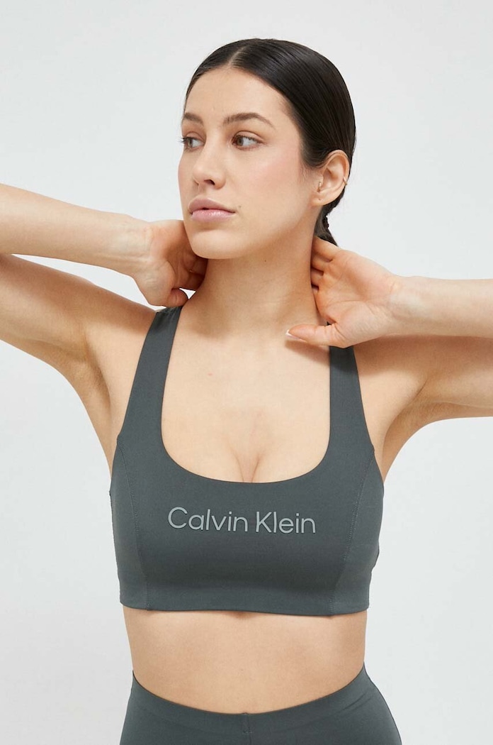 Calvin Klein Performance biustonosz sportowy Essentials miękka zielony 00GWS3K119