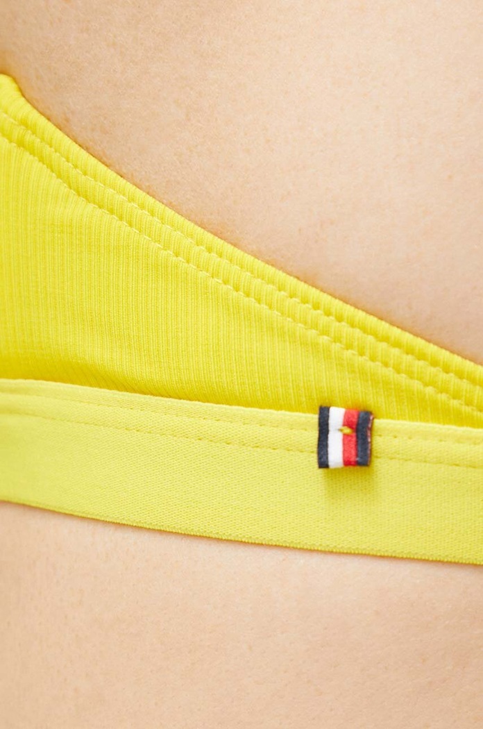Горнище на бански Tommy Hilfiger жълт UW0UW04139.PPYX