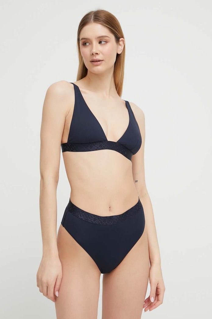 Odzież Tommy Hilfiger biustonosz kąpielowy UW0UW04566.PPYX granatowy