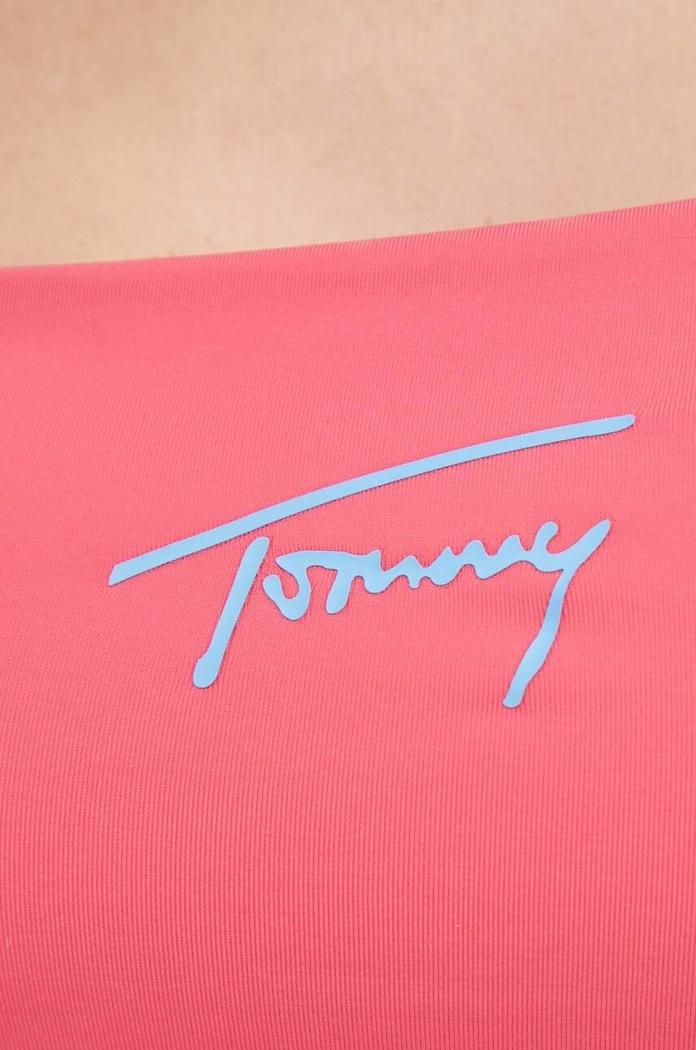 Tommy Jeans biustonosz kąpielowy UW0UW04078.PPYX różowy