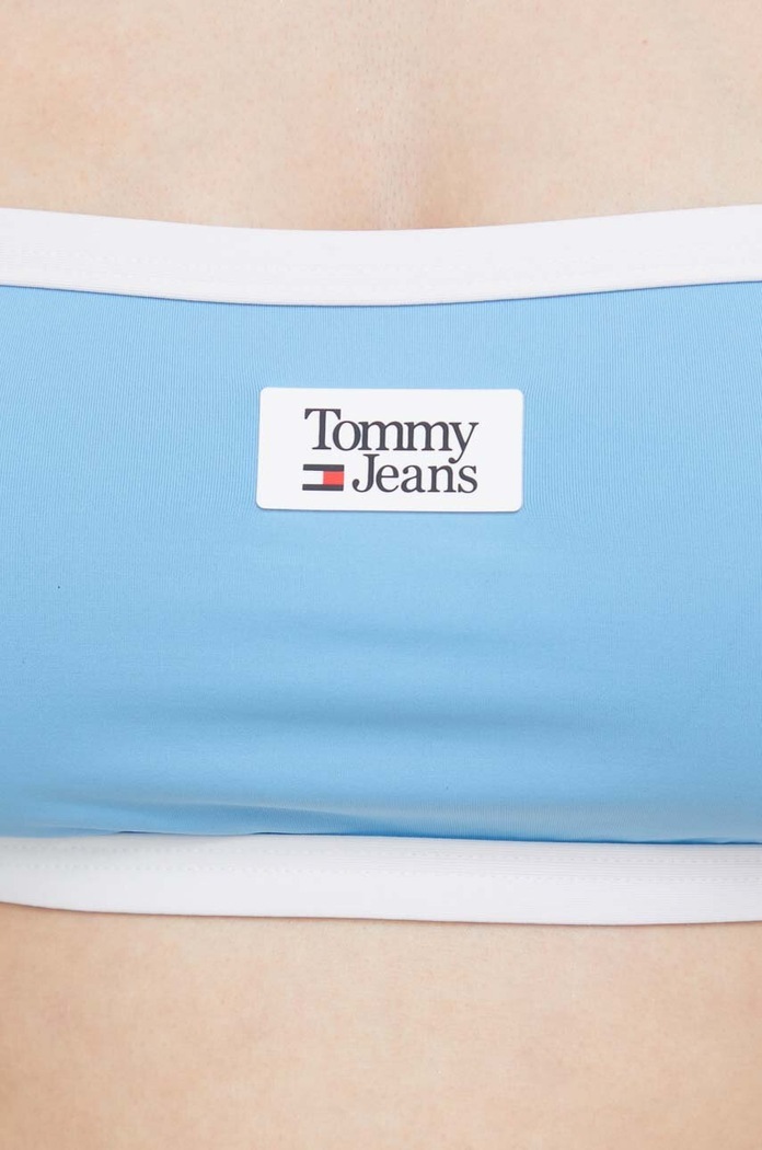 Odzież Tommy Jeans Biustonosz kąpielowy UW0UW04083.PPYX niebieski