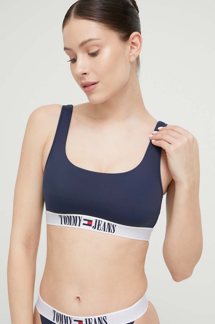 Tommy Jeans biustonosz kąpielowy miękka granatowy UW0UW04410.PPYX