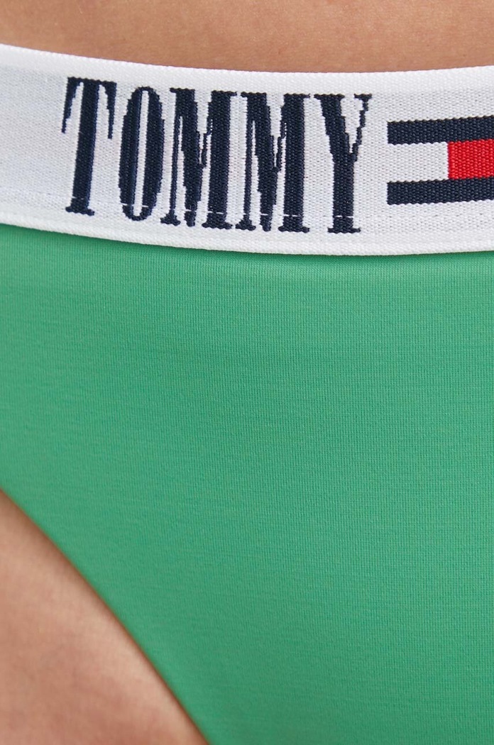 Plavkové kalhotky Tommy Jeans zelená UW0UW04451.PPYX