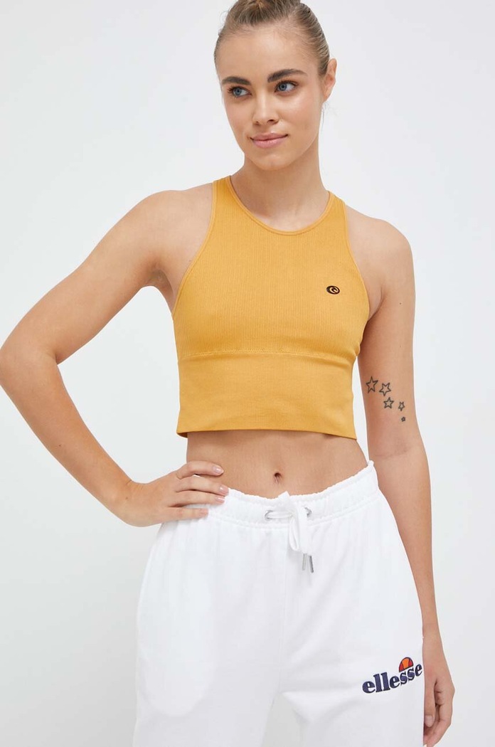 Rip Curl top de antrenament uni galben 04DWTE