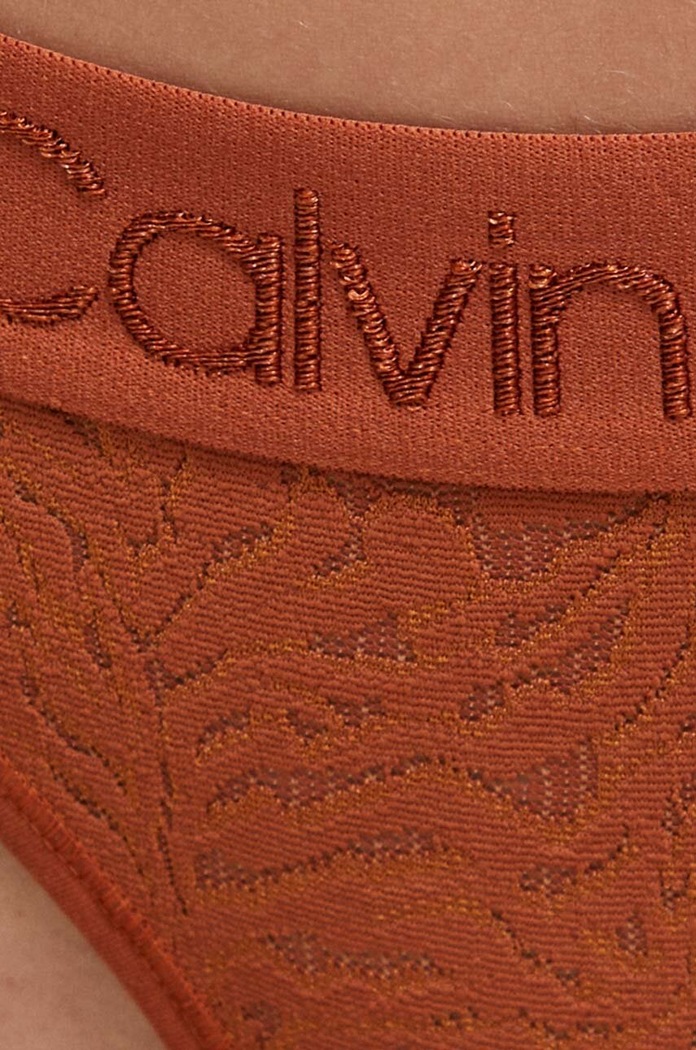 Calvin Klein Underwear stringi pomarańczowy 000QF7287E.PPYX