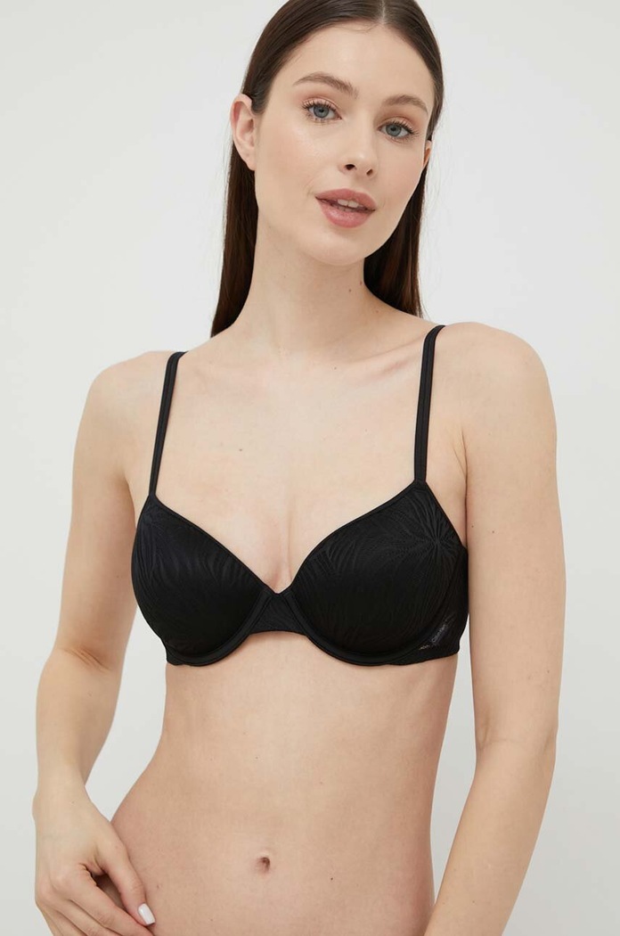 Calvin Klein Underwear melltartó puha fekete 000QF6875E.PPYX
