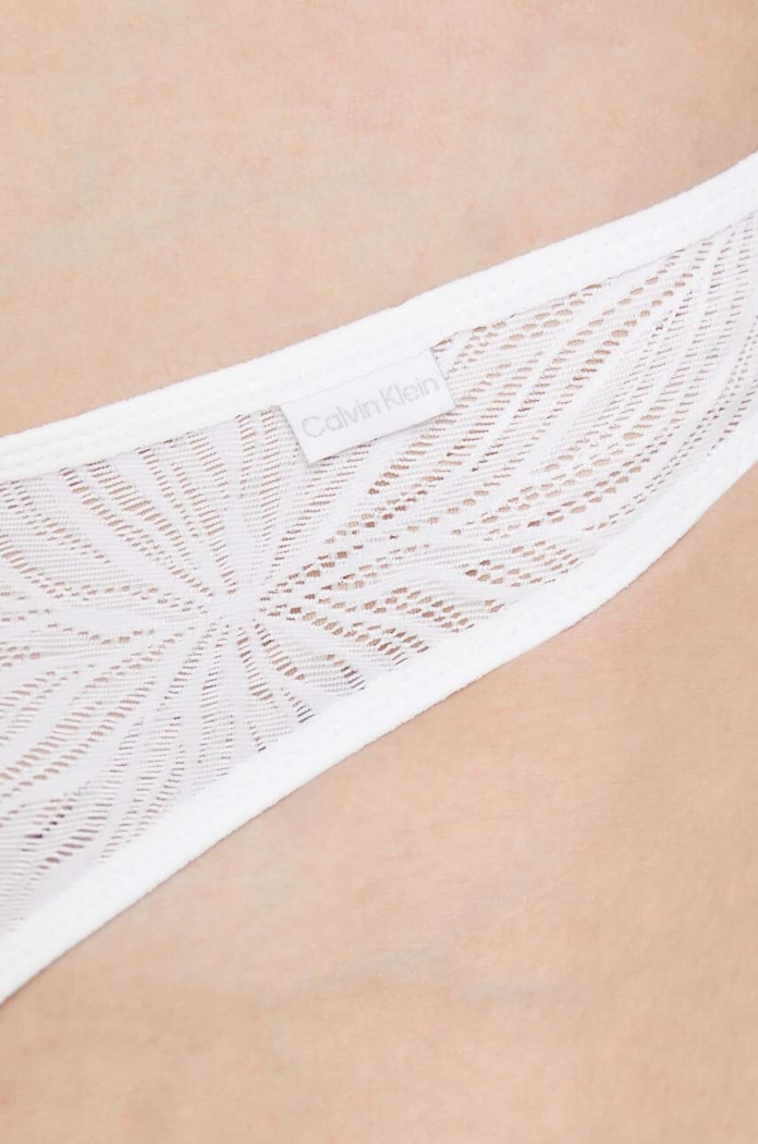 Oblečenie Tangá Calvin Klein Underwear 000QF6878E.PPYX biela