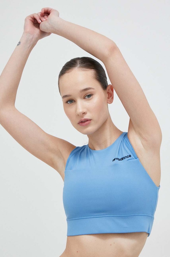 Îmbrăcăminte New Balance Sutien sport Shape Shield WB21110HER albastru