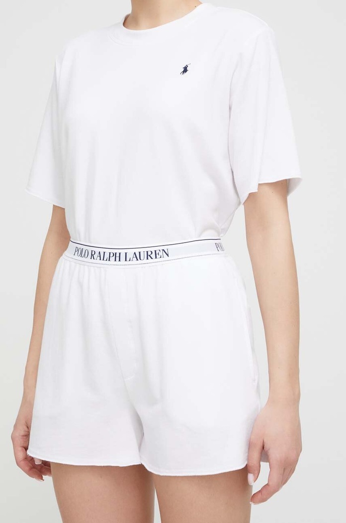 Ρούχα Polo Ralph Lauren Πιτζάμα γυναικεία 4P8029 λευκό