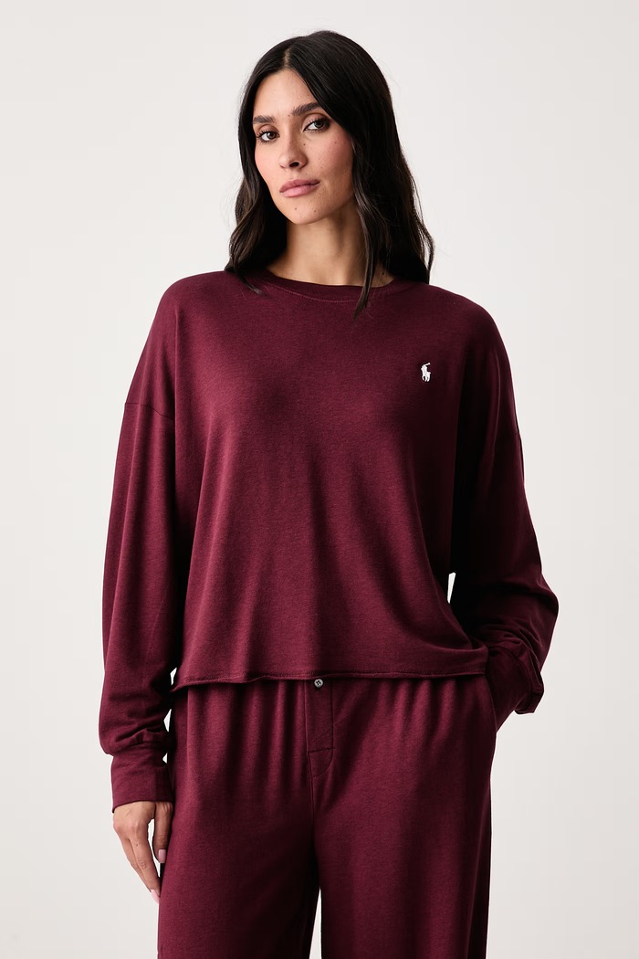 Polo Ralph Lauren Piżama dwuczęściowa damska 4P8030 bordowy AA00