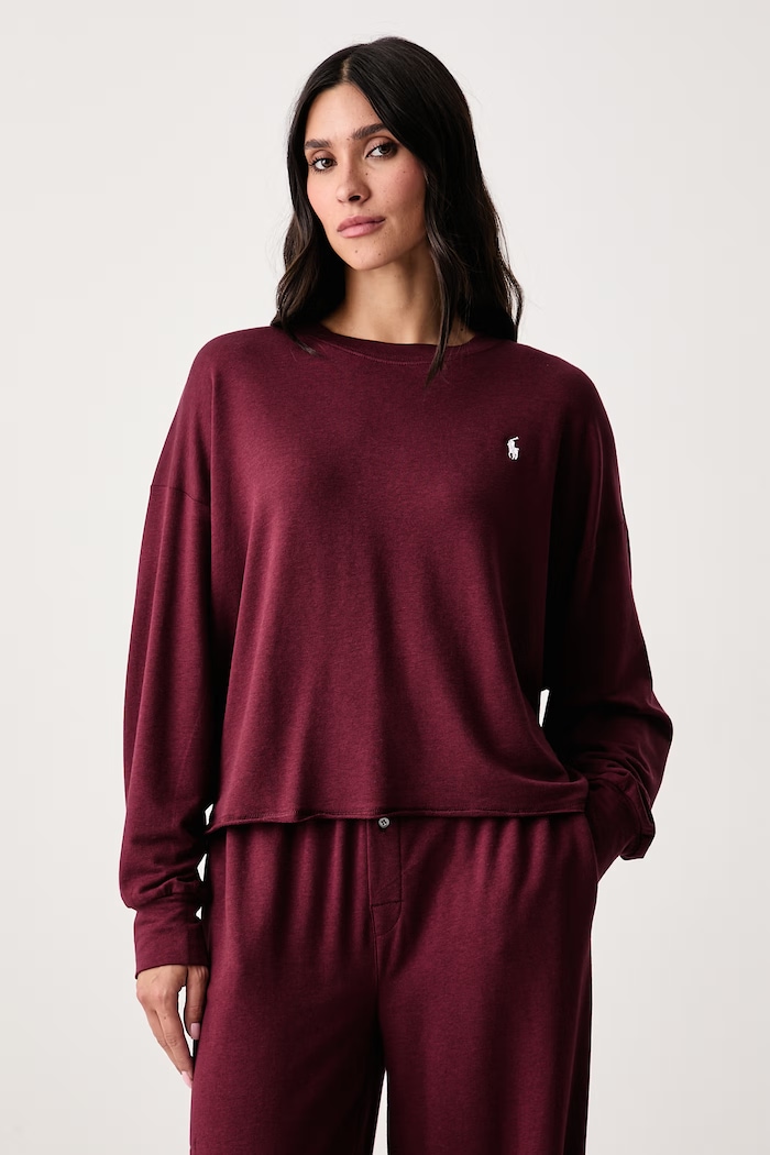 Polo Ralph Lauren Piżama dwuczęściowa damska 4P8030 bordowy AA00