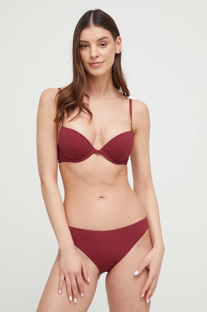 Odzież Calvin Klein Underwear Biustonosz kąpielowy KW0KW02278.PPYX bordowy