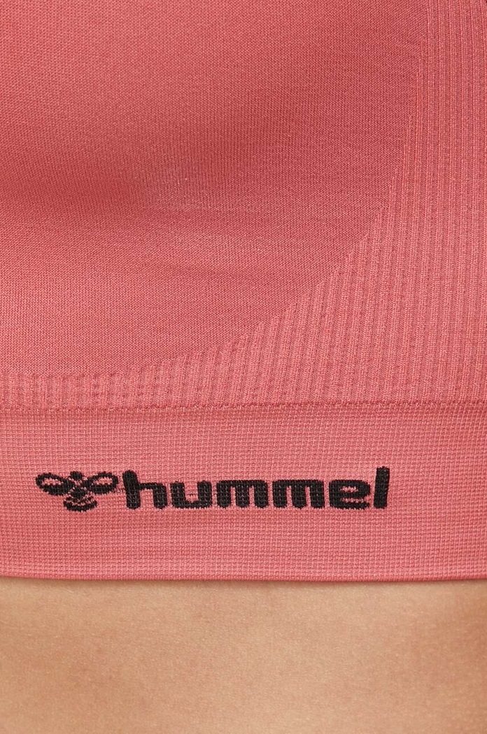 Hummel biustonosz sportowy hmlTIF SEAMLESS SPORTS TOP 210490 pomarańczowy