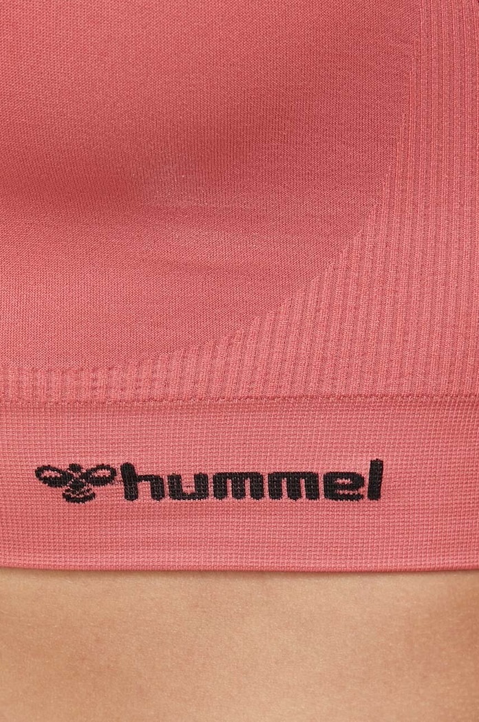 Hummel biustonosz sportowy hmlTIF SEAMLESS SPORTS TOP 210490 pomarańczowy