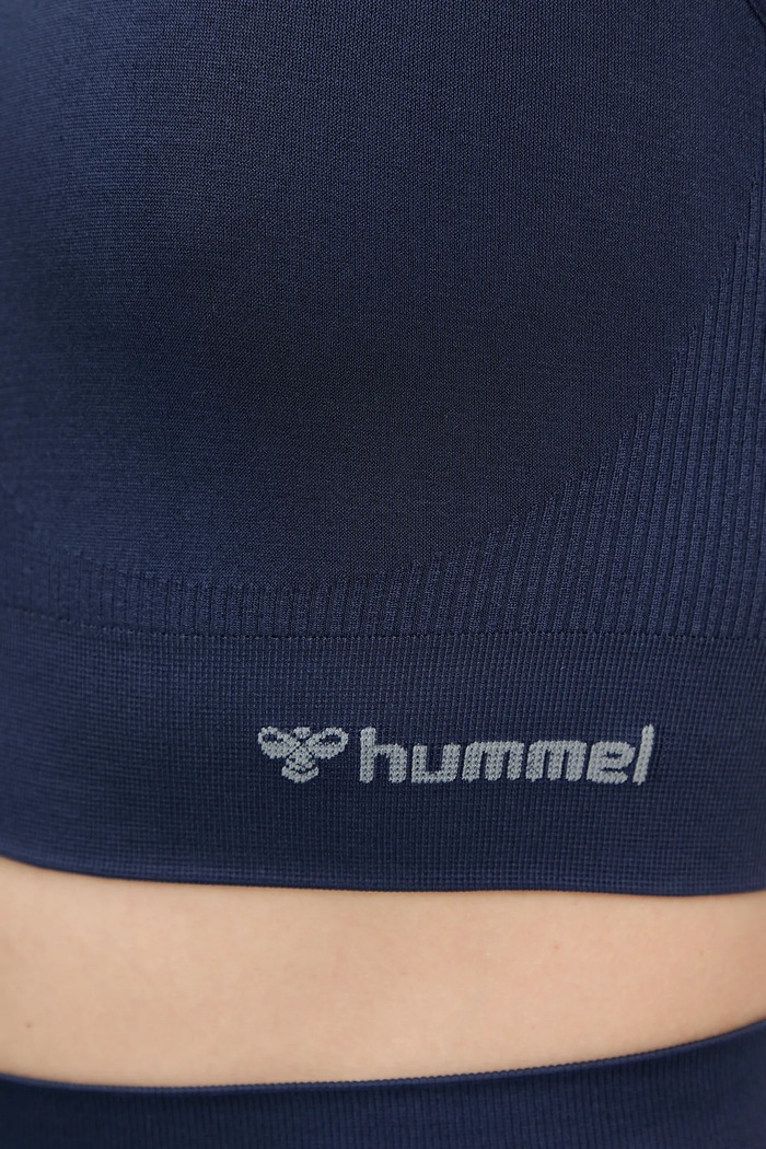 Biustonosz sportowy hmlTIF SEAMLESS SPORTS TOP Hummel granatowy 210490