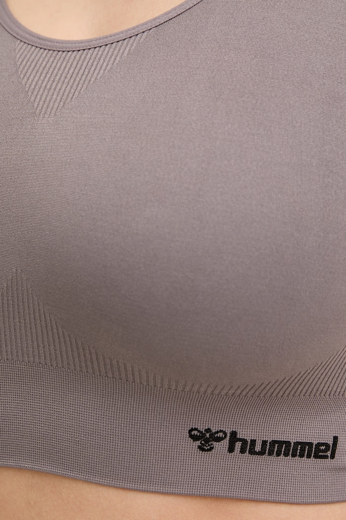 Hummel sportski grudnjak hmlTIF SEAMLESS SPORTS TOP siva 210490