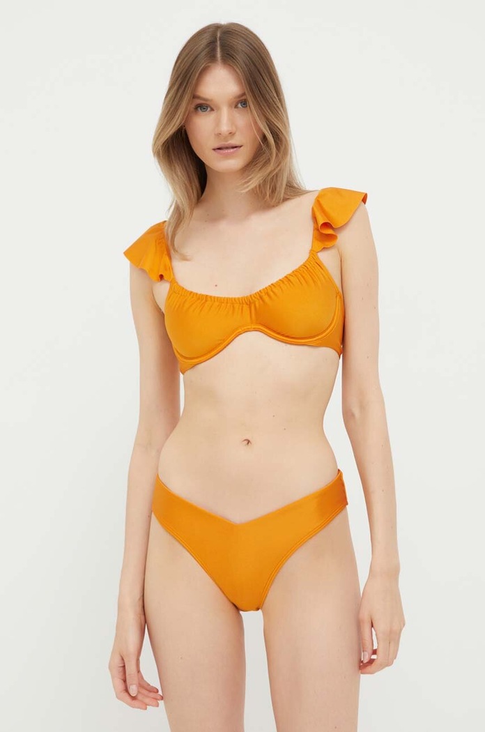 Plavková podprsenka Abercrombie & Fitch KI111.3130.700 oranžová SS23