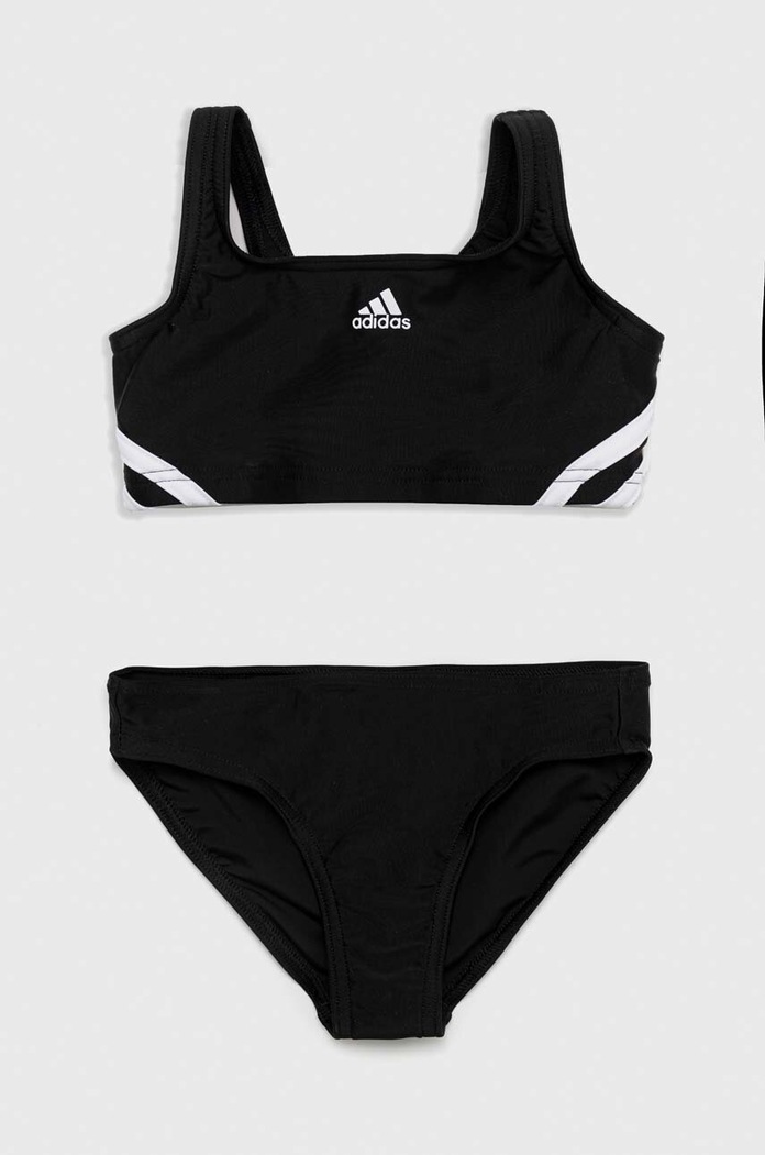 Детский раздельный купальник adidas Performance 3S мягкая чёрный IB6001