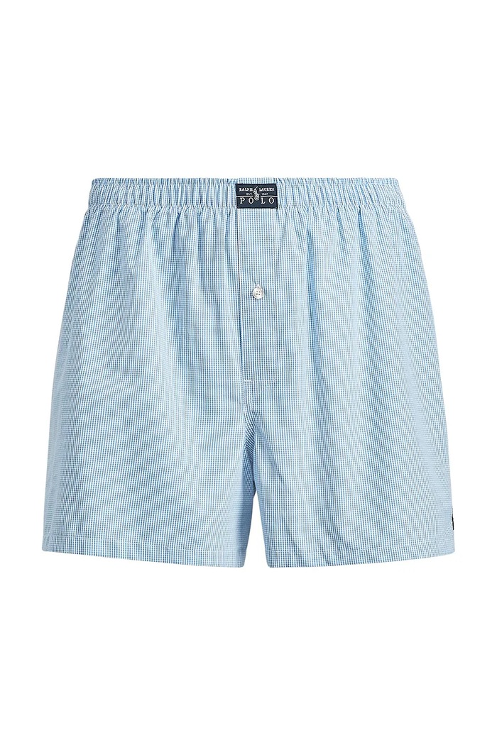 Bavlnené boxerky Polo Ralph Lauren jemný vzor modrá 714513429