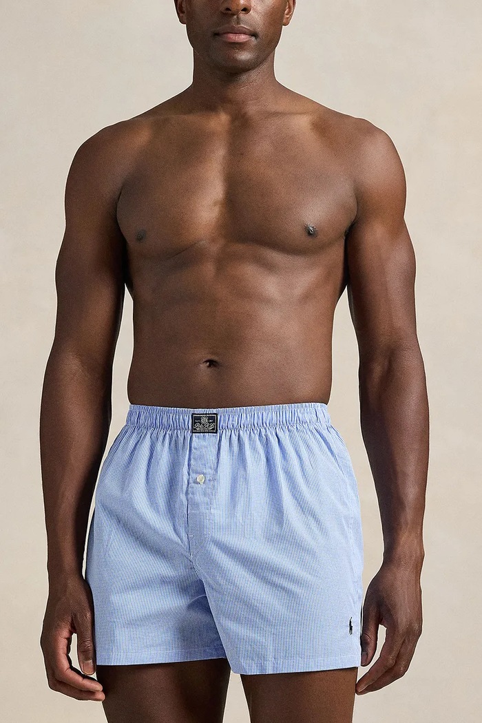 Bavlnené boxerky Polo Ralph Lauren 714513429 modrá SS26