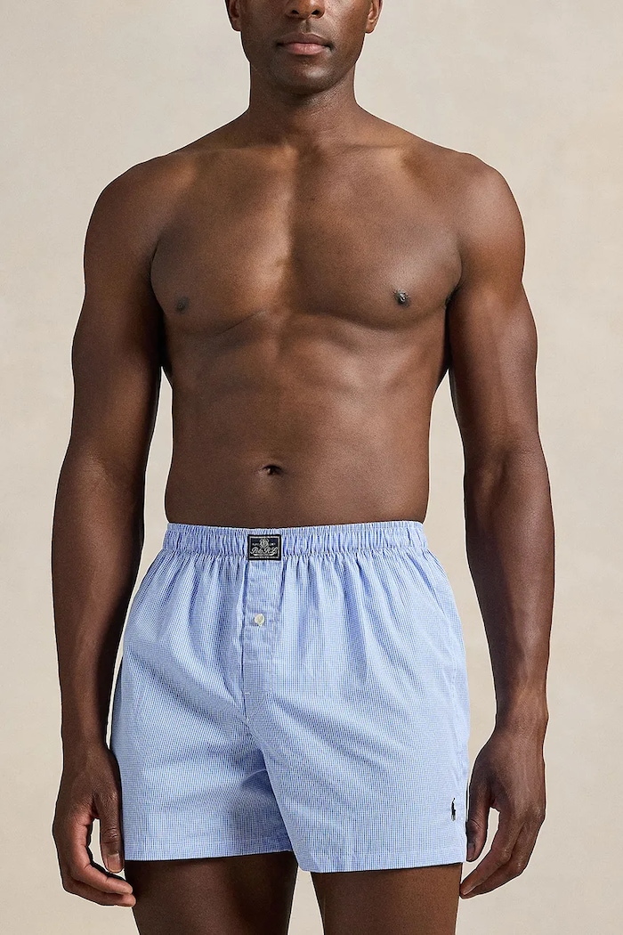 Bavlnené boxerky Polo Ralph Lauren 714513429 modrá SS26