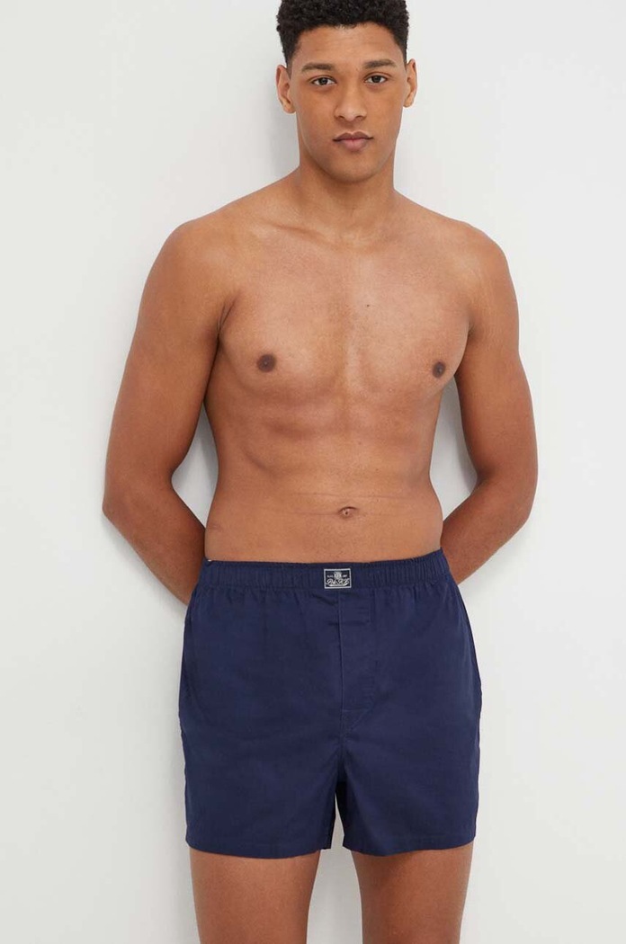 Polo Ralph Lauren bokserki męskie bawełniane 3-pack wzorzyste niebieski 714830273