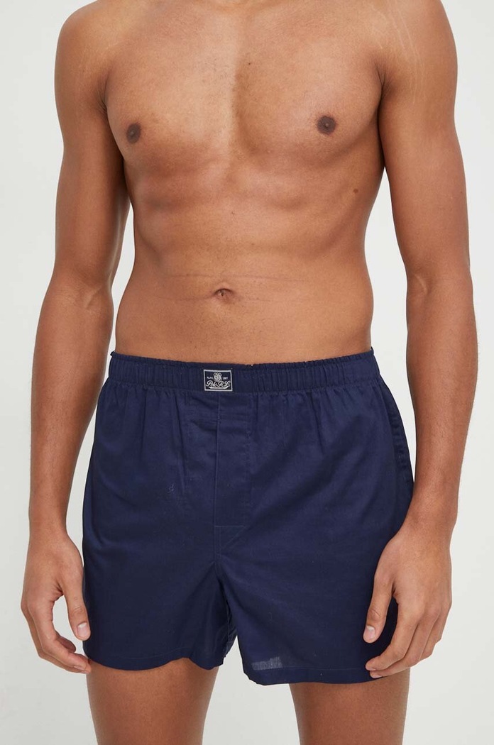 Odzież Polo Ralph Lauren bokserki męskie bawełniane 3-pack 714830273 niebieski