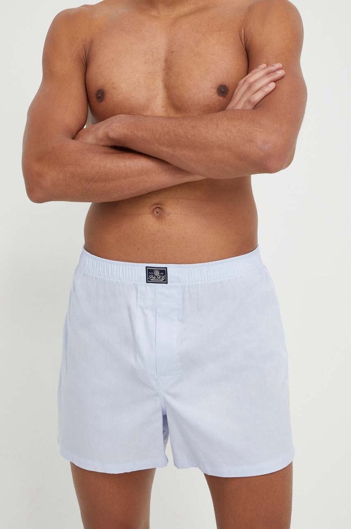 Polo Ralph Lauren bokserki męskie bawełniane 3-pack niebieski 714830273