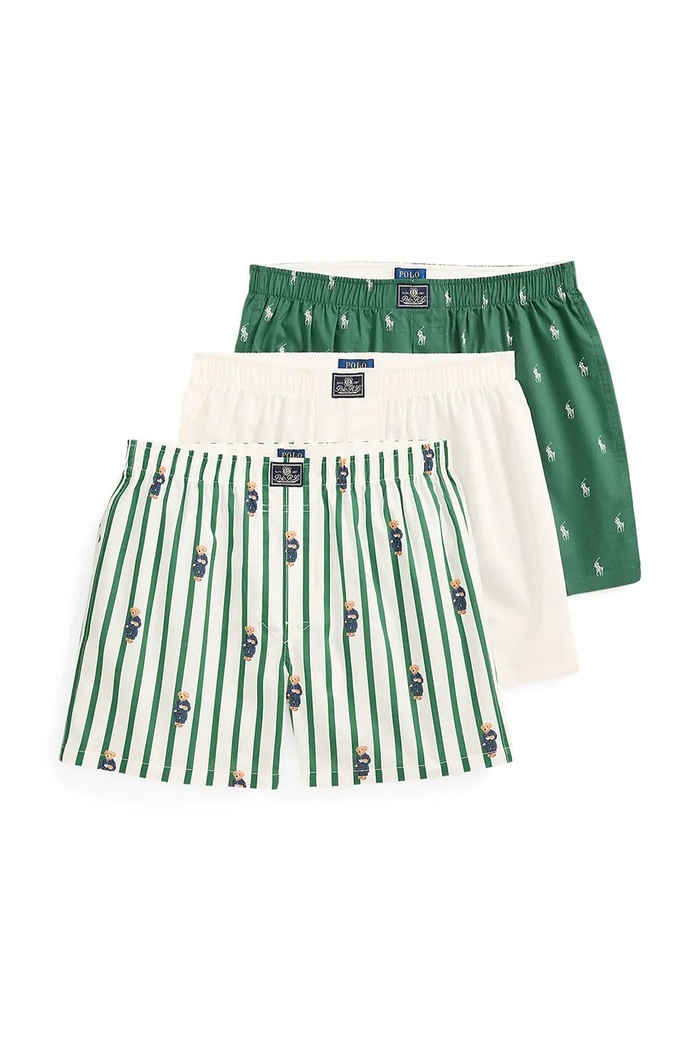 Polo Ralph Lauren Bokserki męskie bawełniane 3-pack niebieski 714830273