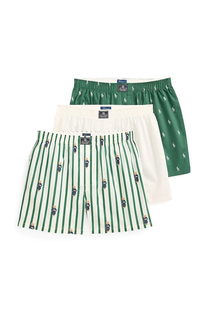 Polo Ralph Lauren Bokserki męskie bawełniane 3-pack niebieski 714830273