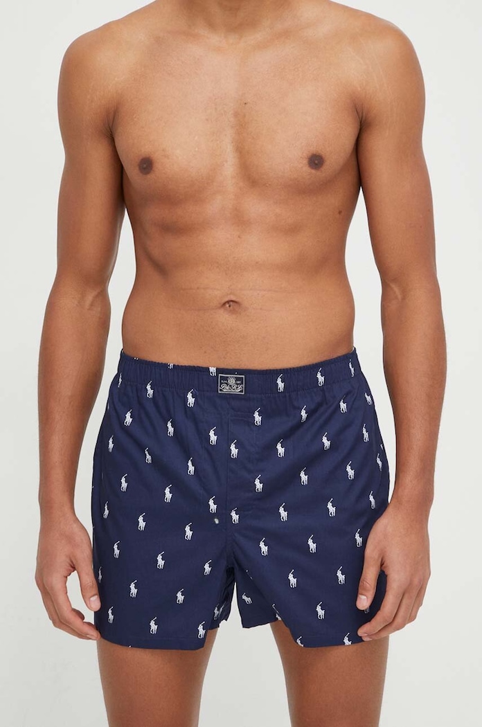 Polo Ralph Lauren bokserki męskie bawełniane 3-pack granatowy 714830273