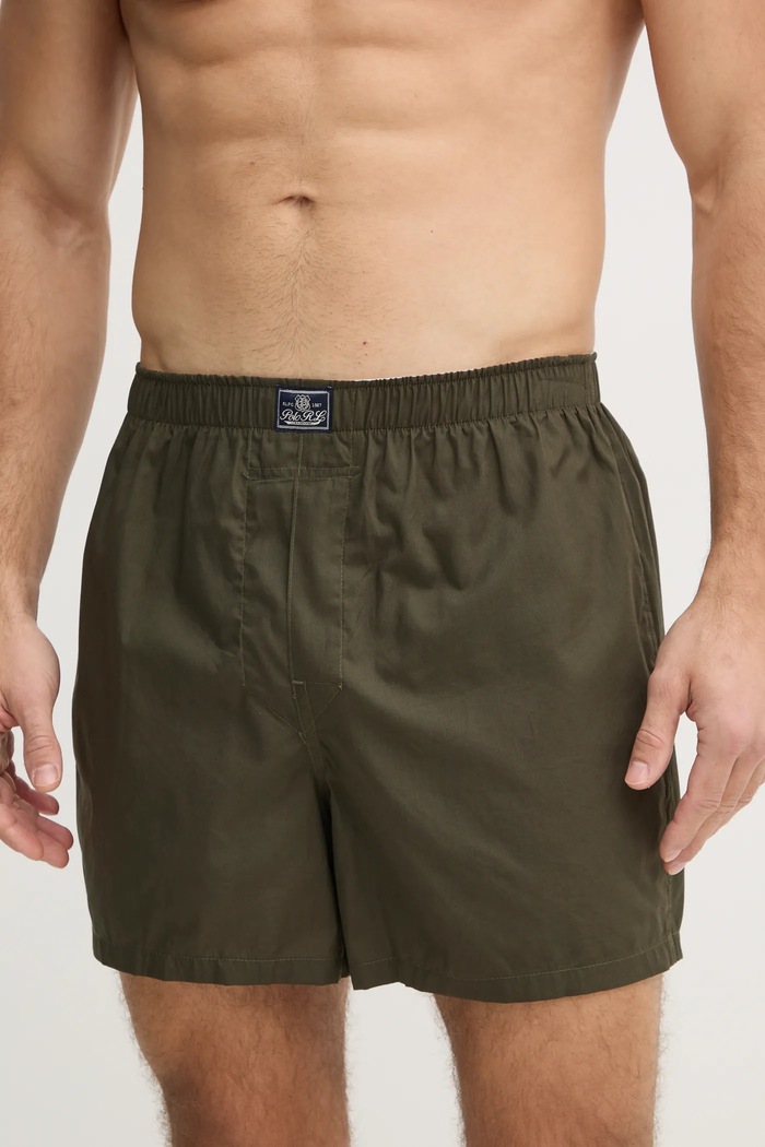 Oblečení Polo Ralph Lauren boxerky pánské bavlněné 3-pack 714830273 zelená