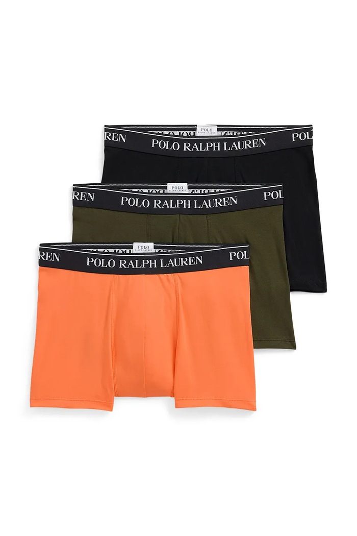 Polo Ralph Lauren férfi boxeralsó pamut elasztánnal 3-as csomag narancssárga 714830299